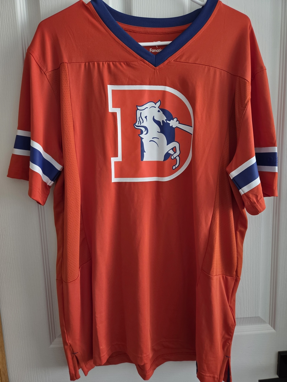 Fanatics Men’s Orange Denver Broncos Short Sleeve Jersey Shirt